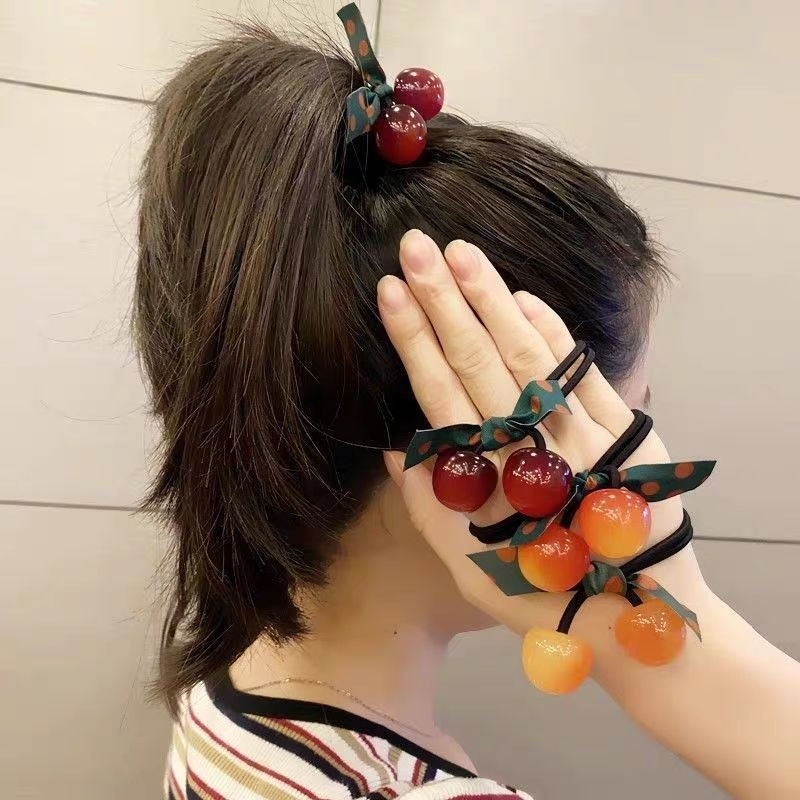 Dây Buộc Tóc , Cột Tóc Hình Trái Cherry