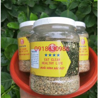 Muối lạc vừng chay, eatclean healthy /Muối vừng đen hộp 500gr