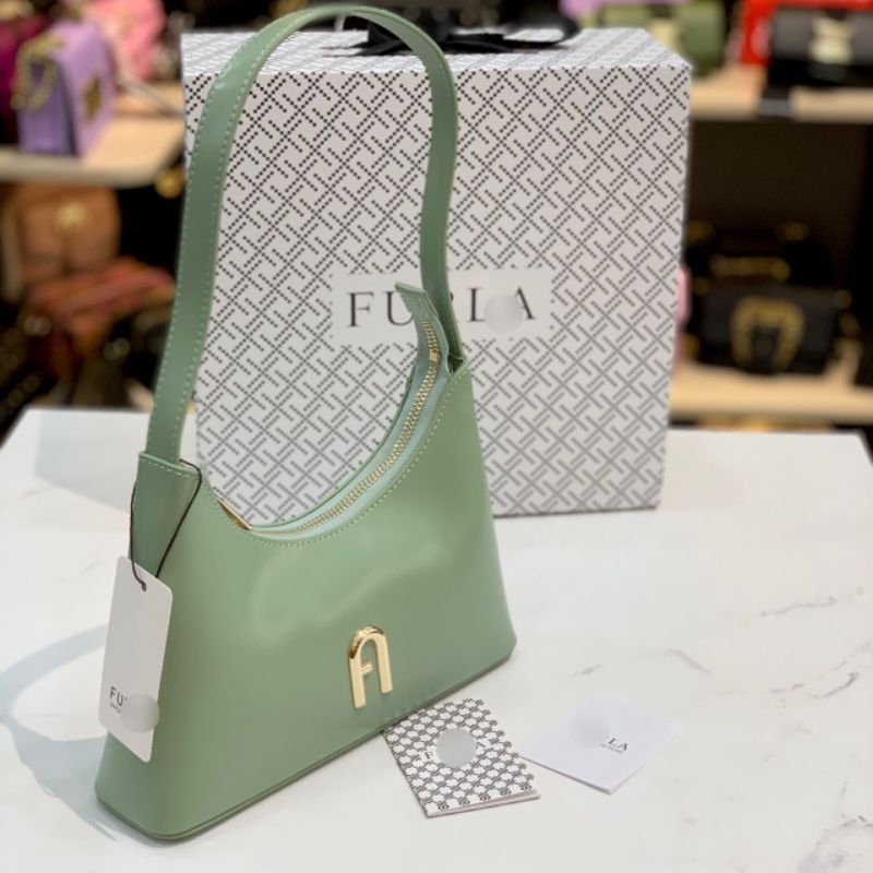 Túi FURLA DIAMANTE KẸP NÁCH da bóng