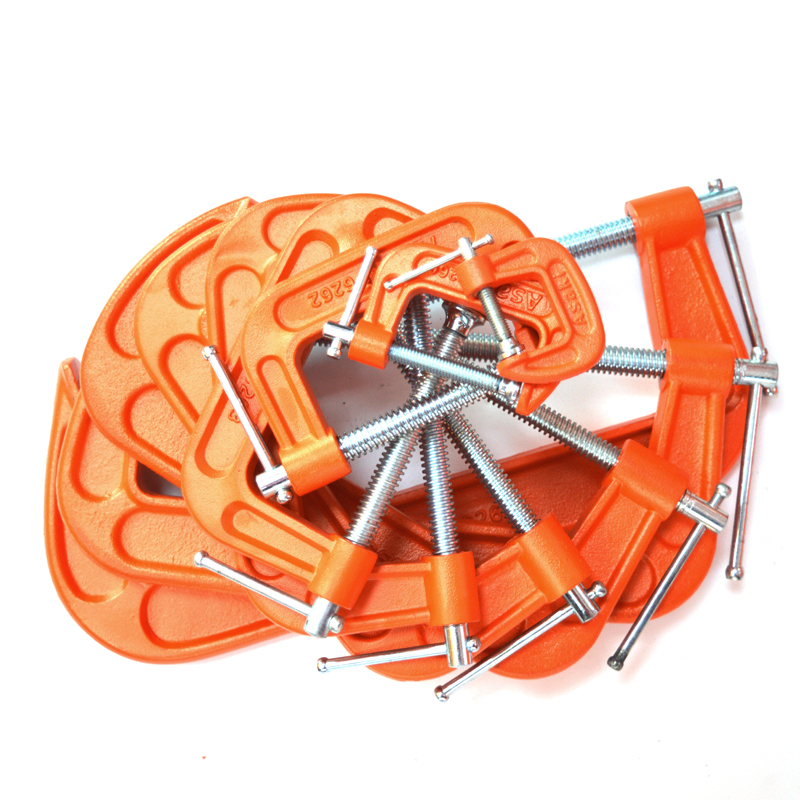 Vam cảo chữ C 2inch/50mm Asaki AK-6260 đủ bộ Vam cảo chữ G từ 5 cm - 20 cm