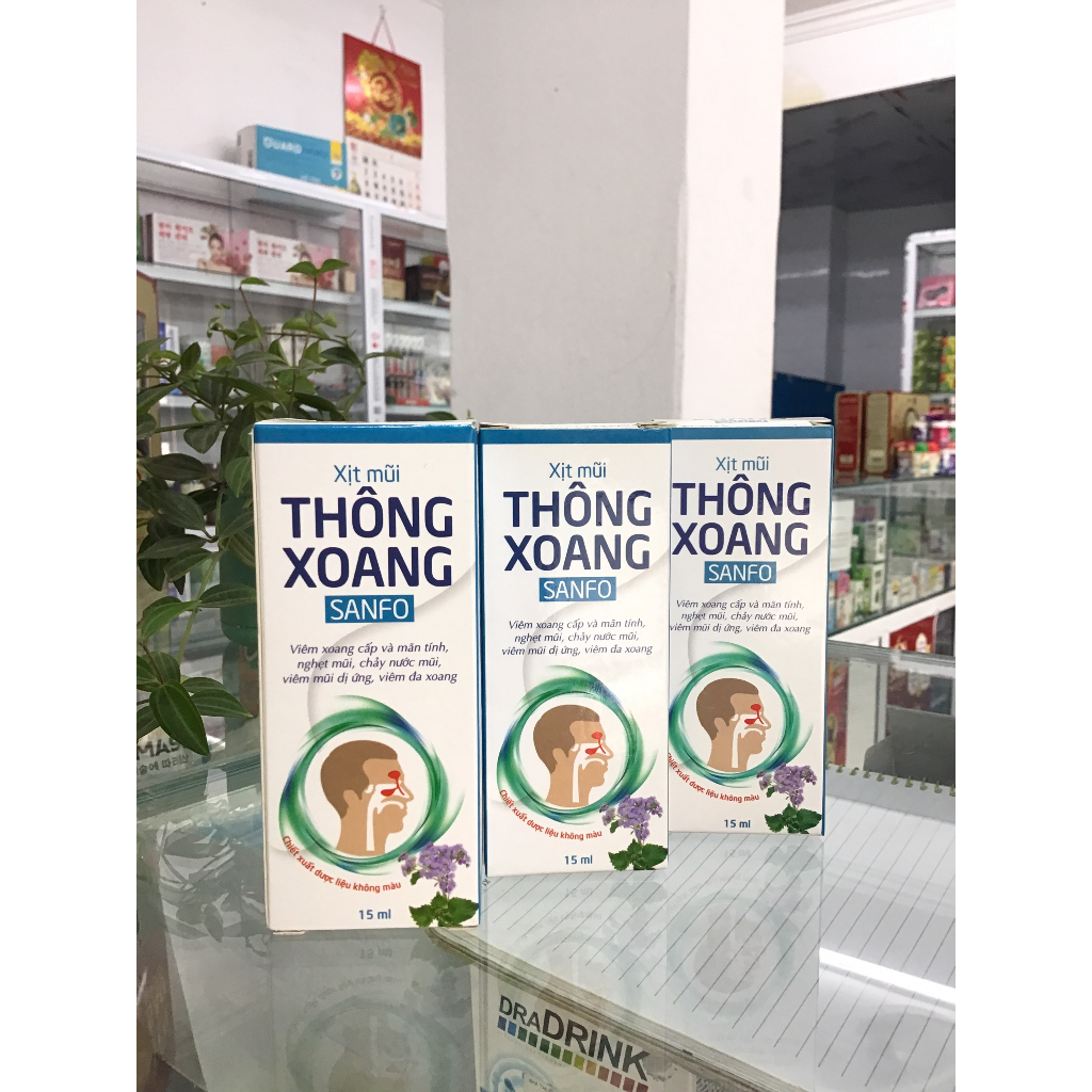 Xịt mũi thông xoang SANFO