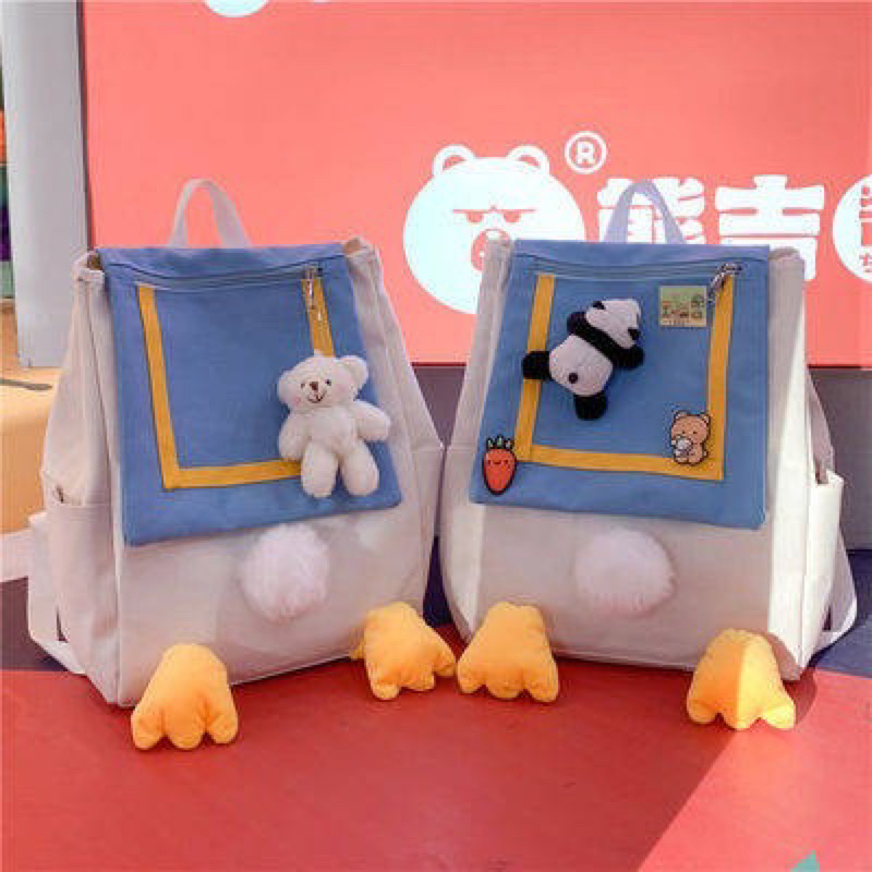 Ba lô con vịt Donal Duck hoạt hình  phong cách uzzang  Hàn Quốc