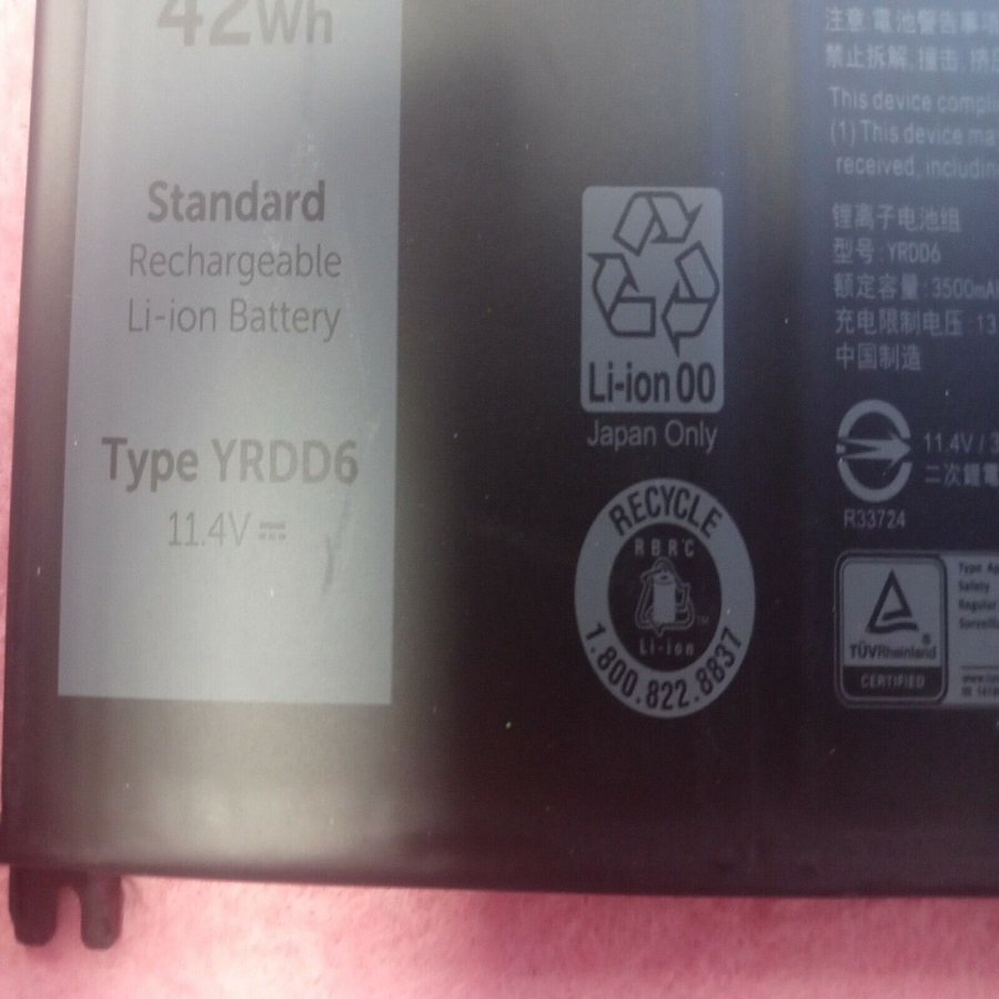 Pin Laptop Dell Inspiron 3493 3582 3593 3793 3583 3584 5480 5485 5491 5493 5585 5590 5594 5598 5593 YRDD6