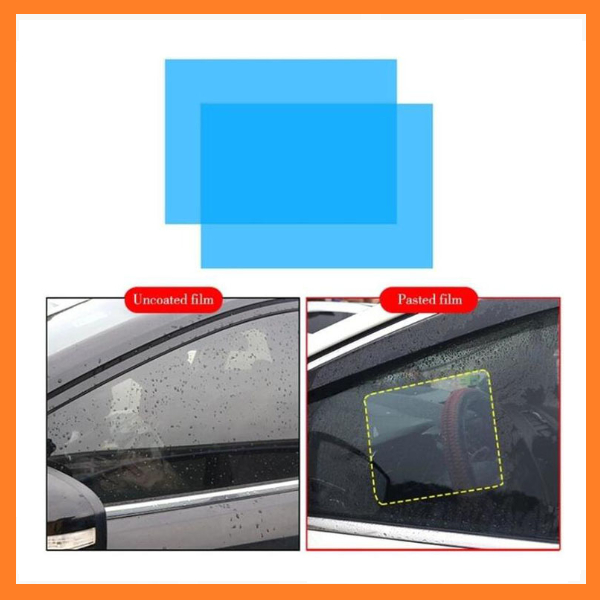 Miếng dán chống bám nước gương chiếu hậu ô tô. SET 4 Miếng Dán Gương Kính Ô tô Xe Máy phủ Nano Đi Mưa