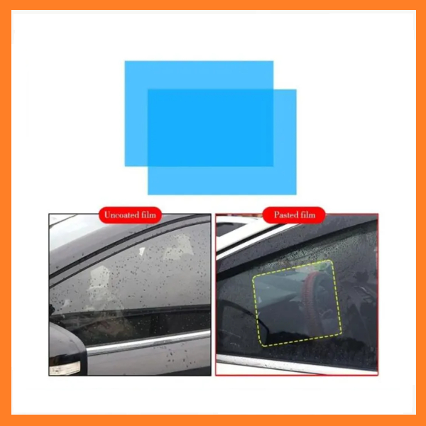 Miếng dán chống bám nước gương chiếu hậu ô tô. SET 4 Miếng Dán Gương Kính Ô tô Xe Máy phủ Nano Đi Mưa