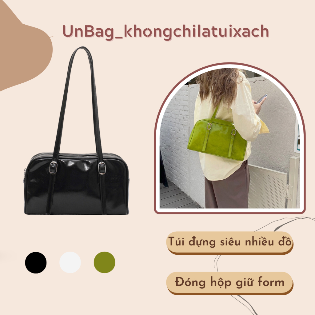 Túi xách nữ đeo vai da Pu cao cấp hàng Quảng Châu loại 1 đựng siêu nhiều đồ