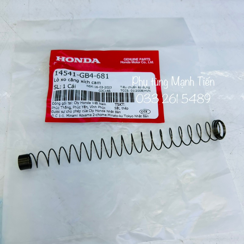 Lò xo+ ống sáo/ thanh căng xích cam + cao su chính hãng