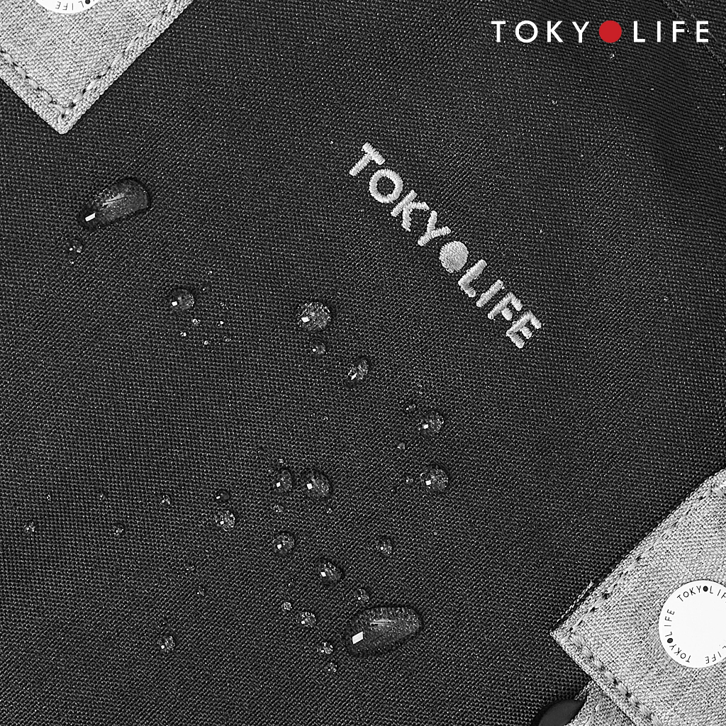 Balo chống trộm chống nước thời trang TOKYOLIFE nam nữ nhiều ngăn siêu nhẹ chất liệu cao cấp C8BPK001J (40x28x17 cm)