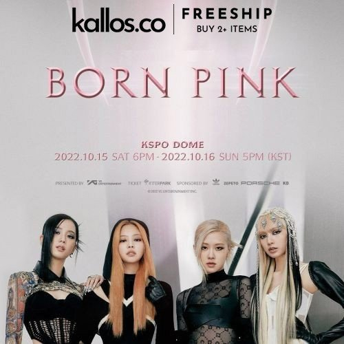 Bộ BLACKPINK 2nd Album Born Pink Digipack Ver, Box Set Kpop - Kallos Vietnam