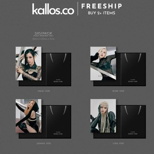 Bộ BLACKPINK 2nd Album Born Pink Digipack Ver, Box Set Kpop - Kallos Vietnam