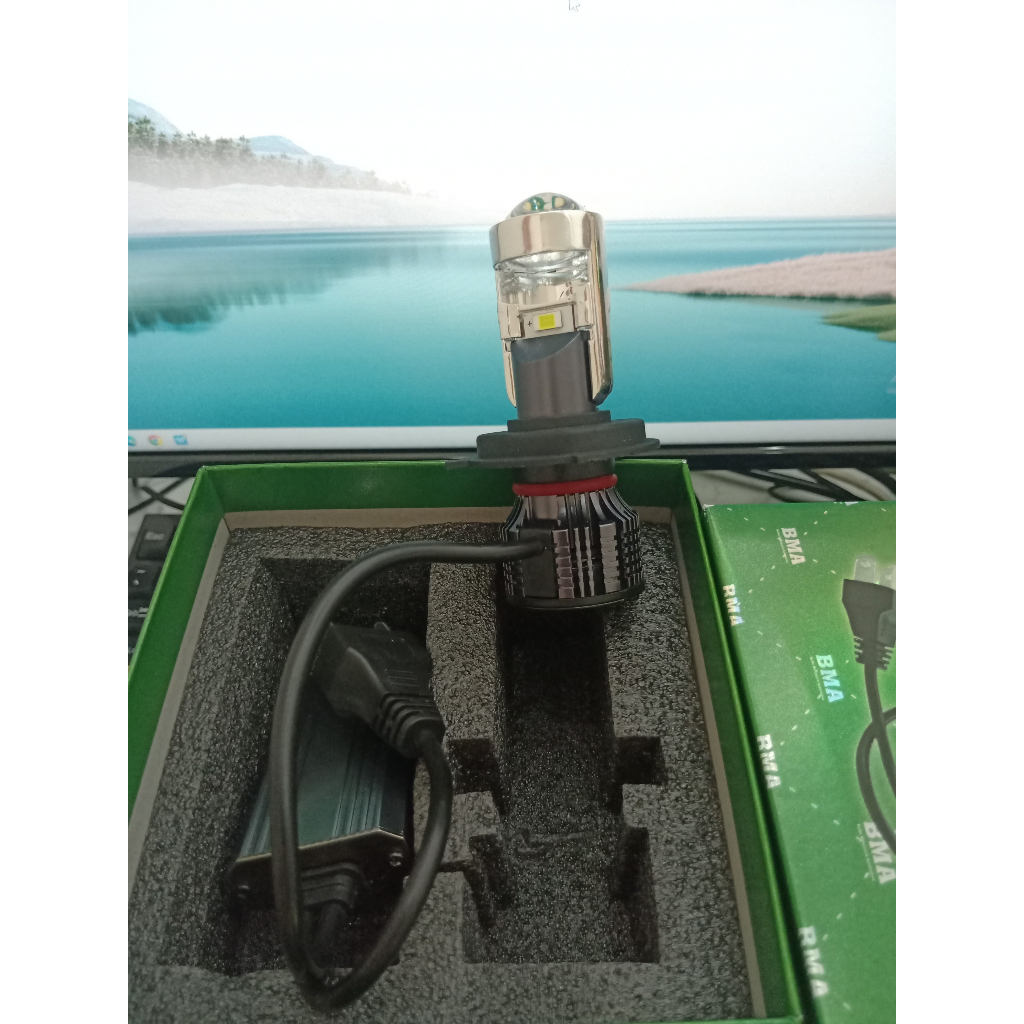 Đèn led bi cầu Mini W1 BMA Cắt Sáng Chống Chói chân H4