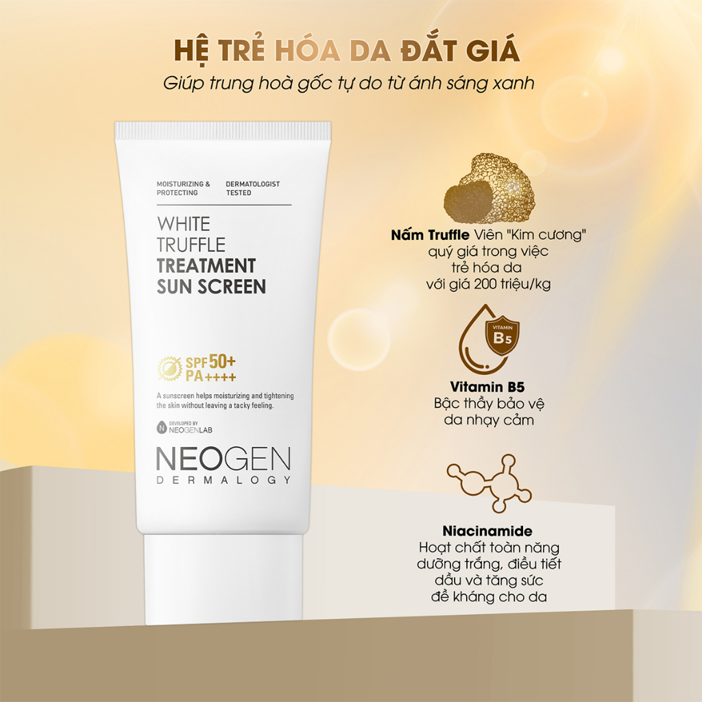 Kem Chống Nắng Bảo Vệ Dưỡng Da Hoàn Hảo - Dành Cho Da Treatment Neogen Dermalogy White Truffle Treatment Sun Screen 50ml