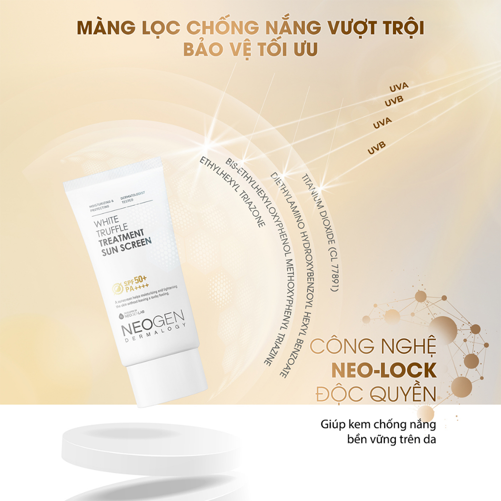 Kem Chống Nắng Bảo Vệ Dưỡng Da Hoàn Hảo - Dành Cho Da Treatment Neogen Dermalogy White Truffle Treatment Sun Screen 50ml