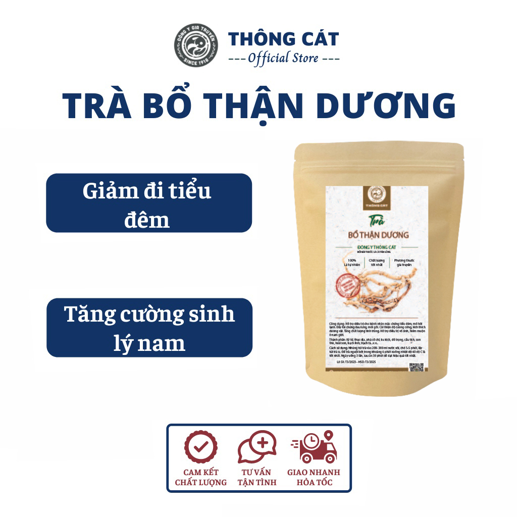 Trà thảo mộc b.ổ th.ận tr.áng d.ương Thông Cát, tăng cư.ờng sinh lý nam, hỗ trợ rối lo.ạn cư.ơng d.ương