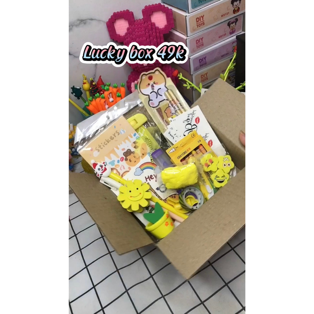 Lucky Box đồ gói, đồ văn phòng phẩm, đồ dùng học tập