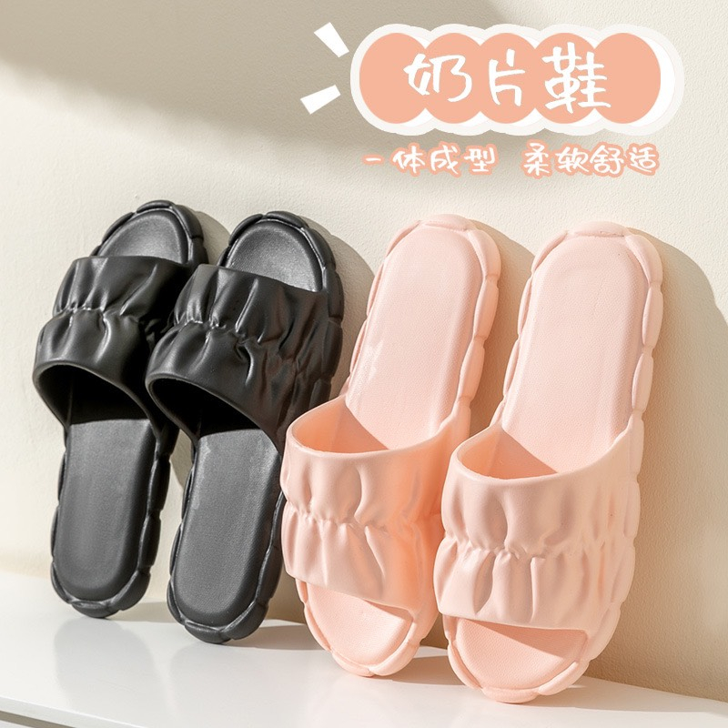 𝐢𝐃É𝐏 𝐃𝐋𝟐𝟏𝟓 Dép bánh mì nữ quai ngang nhún đám mây  siêu rẻ êm chân chống trơn trượt