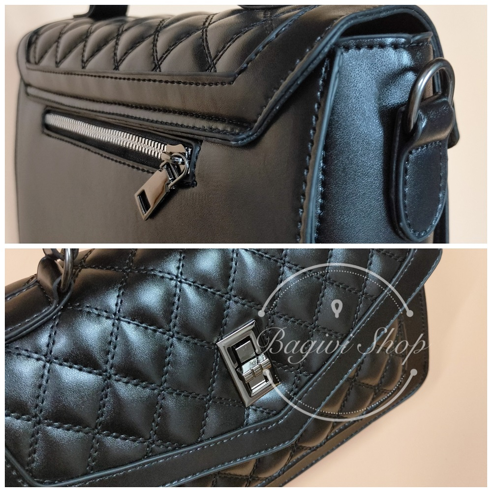 TÚI XÁCH NỮ TRẺ TRUNG Ô TRÁM KHÓA CÀI SIZE 24 SIÊU ĐẸP – Bagivi S17