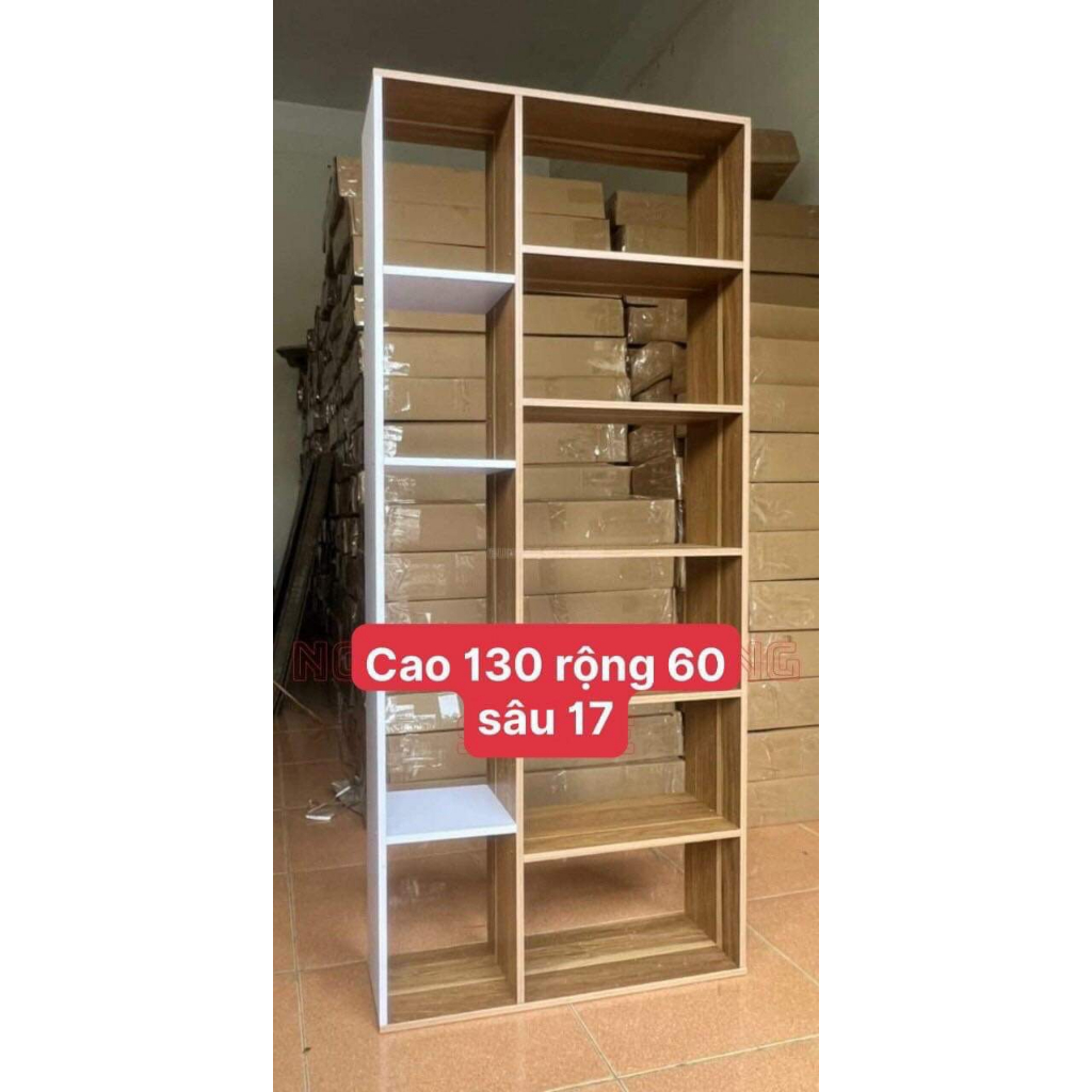 Kệ Sách U LEMINH DECOR, Kệ sách gỗ chữ U nhiều ngăn