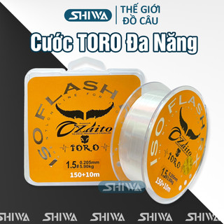 Dây Cước Câu Cá TORO 150M Chính Hãng Tải Cá 5-20kg - Cước Câu Đa Năng Làm Trục, Thẻo, Câu Đài, Câu Máy - Đồ Câu SHIWA