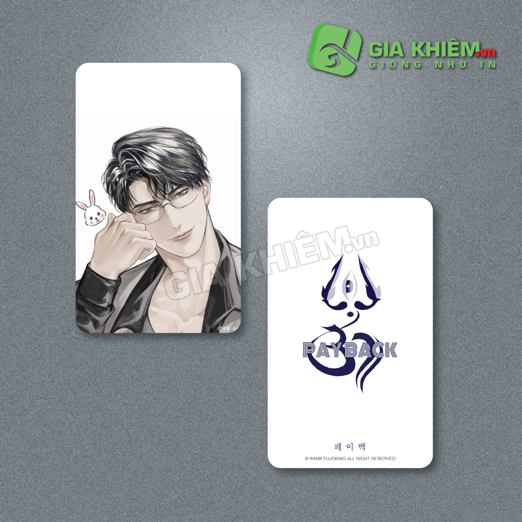 Card bo góc giấy truyện PAYBACK