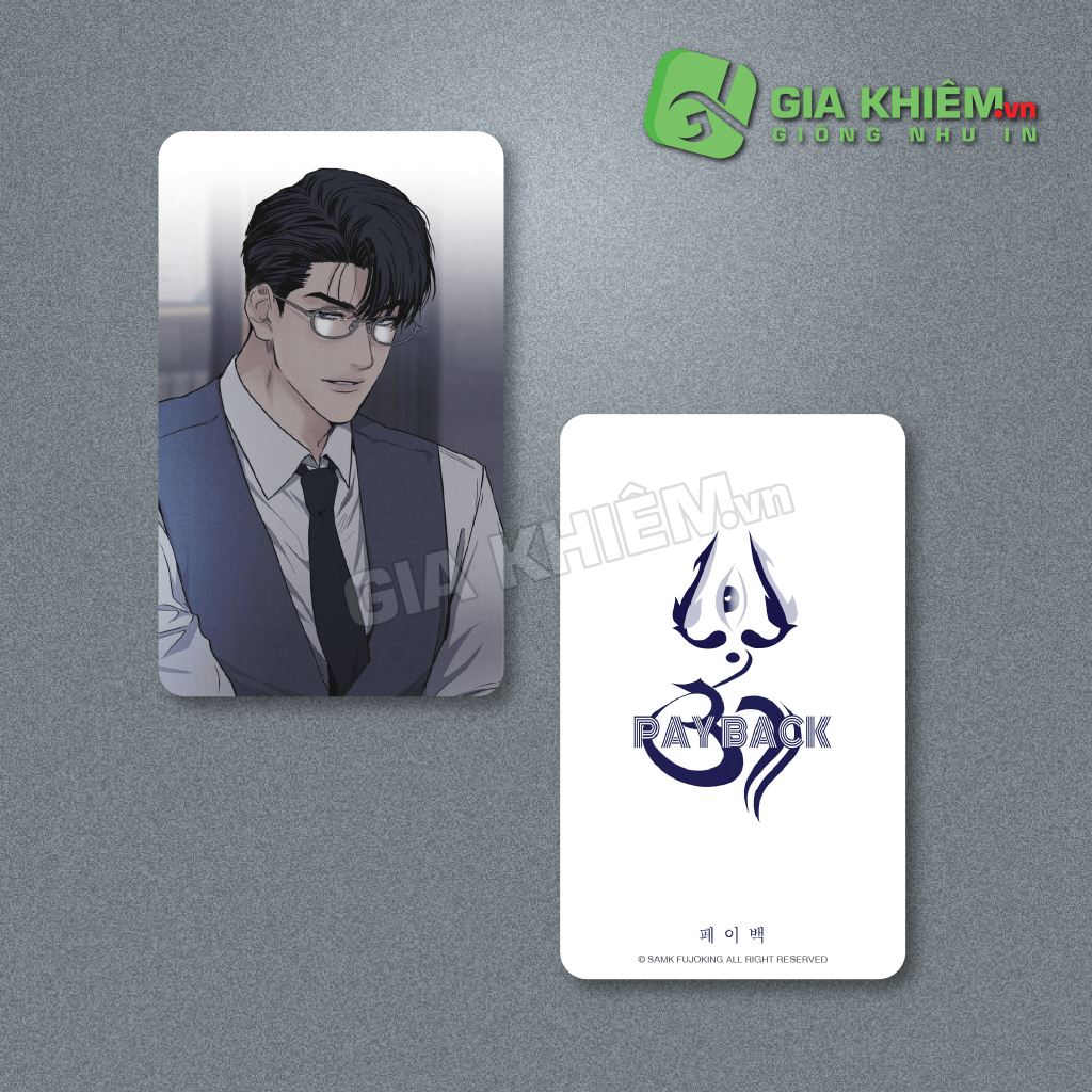 Card bo góc giấy truyện PAYBACK