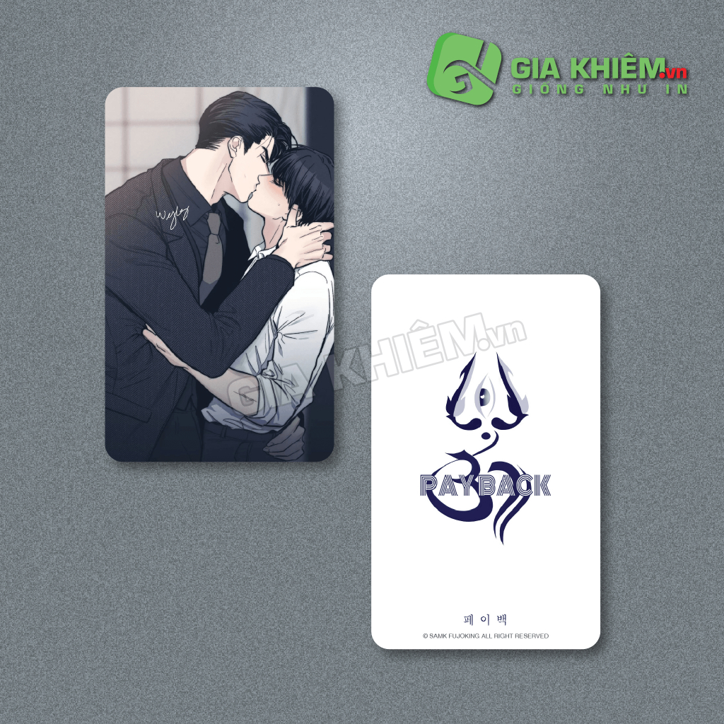 Card bo góc giấy truyện PAYBACK