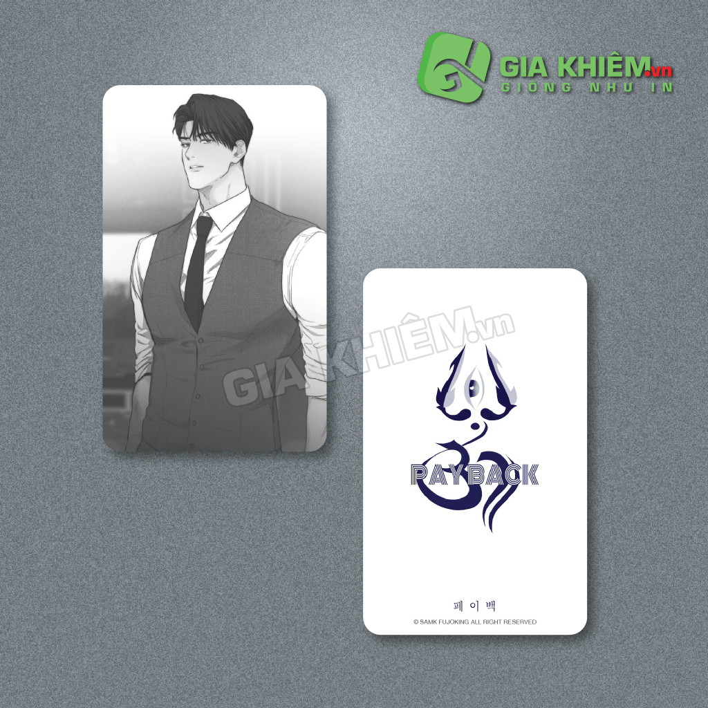Card bo góc giấy truyện PAYBACK