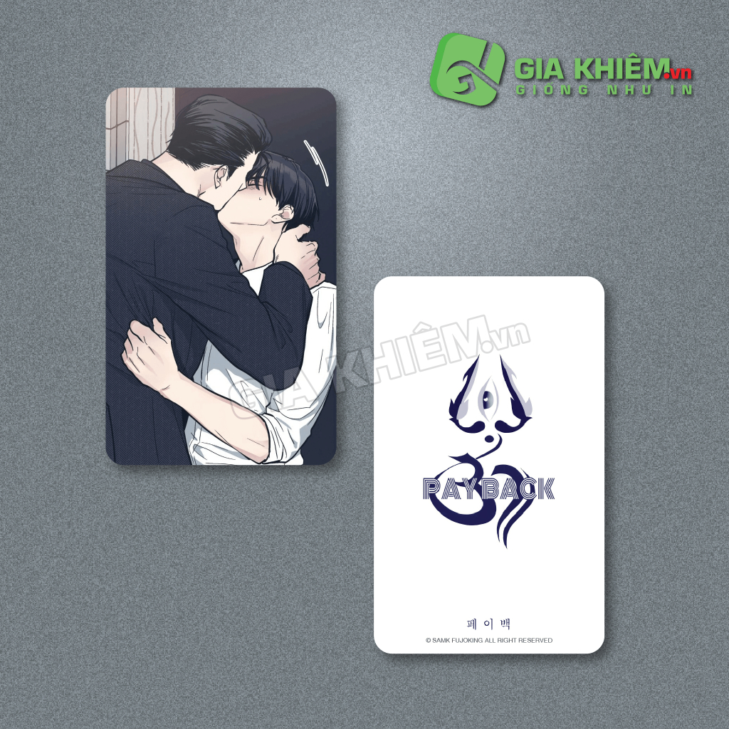 Card bo góc giấy truyện PAYBACK