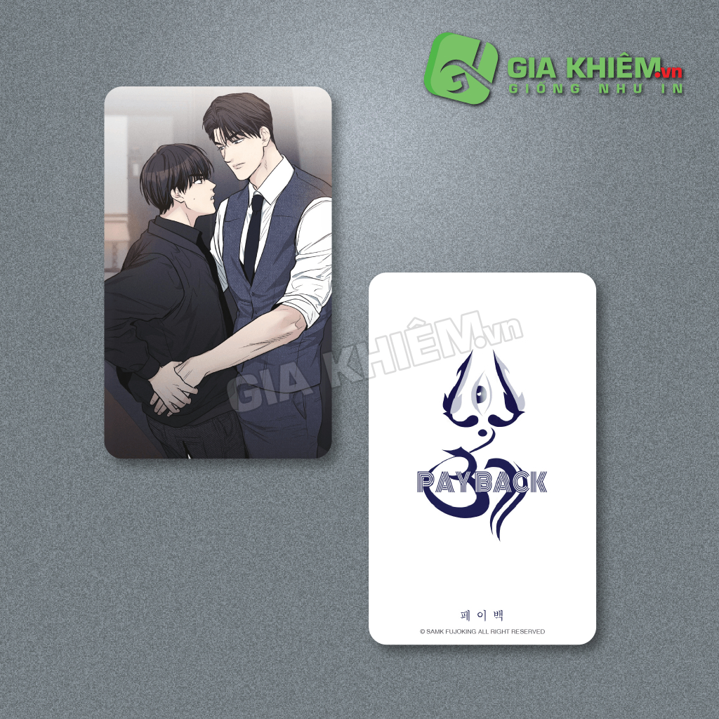 Card bo góc giấy truyện PAYBACK