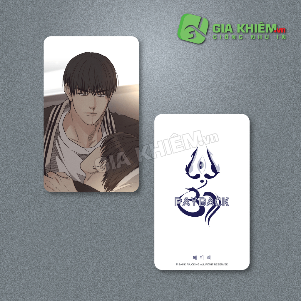 Card bo góc giấy truyện PAYBACK