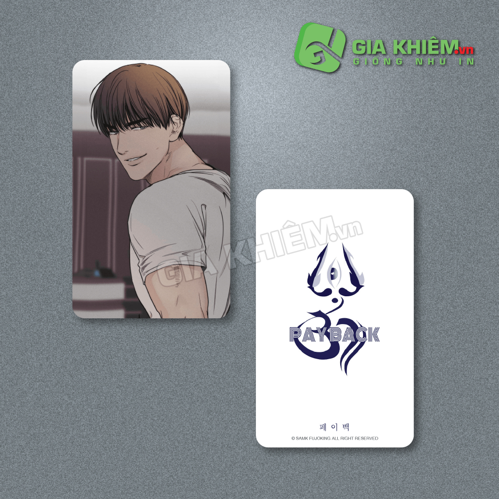 Card bo góc giấy truyện PAYBACK