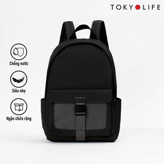 Balo chống nước thời trang TOKYOLIFE nam nữ thiết kế basic nhiều ngăn siêu nhẹ chất liệu cao cấp C8BPK200I