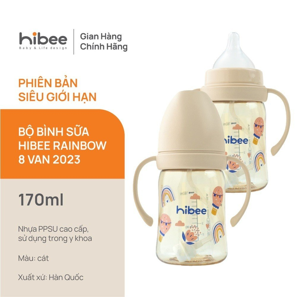 Bình sữa Hibee nội địa Hàn cao cấp 170ml/270ml - Cam kết chính hãng - childs_day.