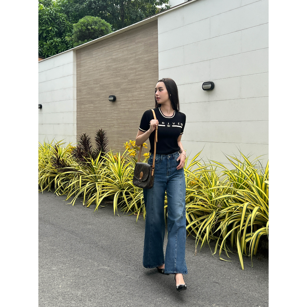 DVRK - Quần Jeans Ống Rộng Privé Lined Wide-Leg Denim Jeans La Galerie - DVRK-23SS