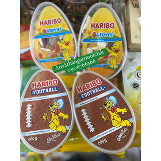 Kẹo Dẻo Trái Cây Haribo Football - Haribo Osterei Đức Hộp 600 gram