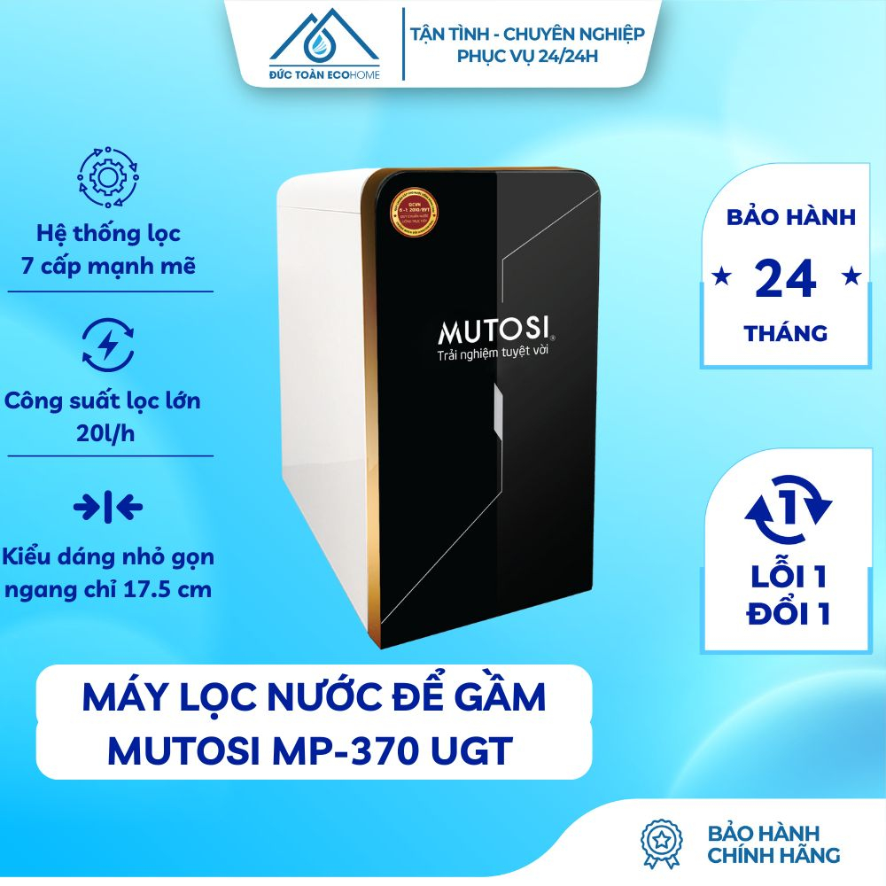 Máy Lọc Nước Để Gầm Mutosi Mp - 370 Ugt Nhỏ Gọn, Tiết Kiệm Diện Tích, Lọc Sạch Tạp Chất - Điện Máy Đức Toàn