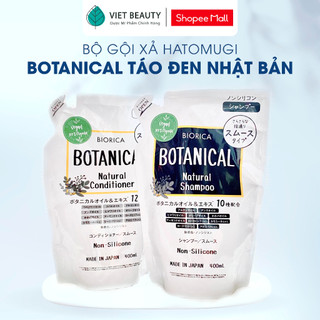 Gội xả thiên nhiên Hatomugi Botanical Biorica Nhật Bản phồng tóc kiềm dầu, giảm rụng tóc