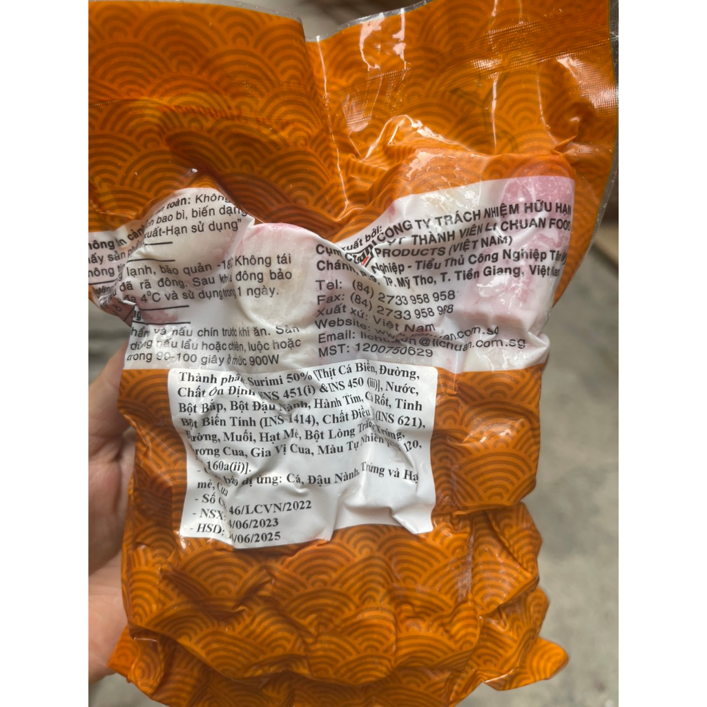 Viên cua Hoàng đế Singapo 454g yosa, cua hoàng đế, chiên,thả lẩu