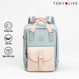 Balo siêu nhẹ chống thấm nước thời trang TOKYOLIFE nam nữ thiết kế basic nhiều ngăn siêu nhẹ chất liệu cao cấp C8BPK012L