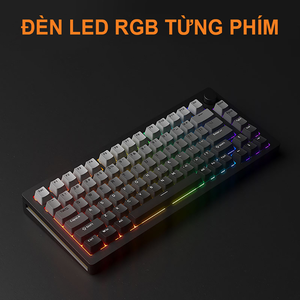 BÀN PHÍM CƠ Monsgeek M1W RGB Mạch xuôi 3 Mode