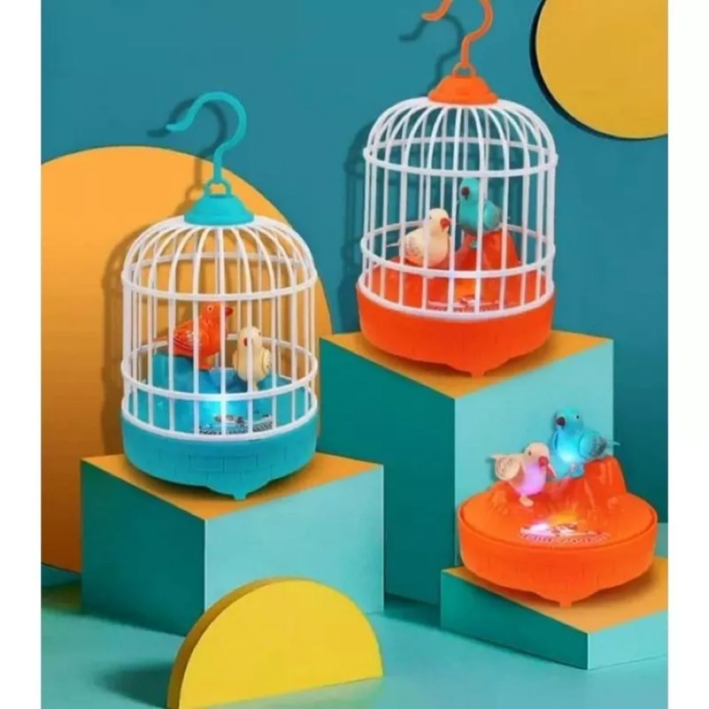 Đồ Chơi Lồng Chim Biết Hót Phát Nhạc Phát Sáng
