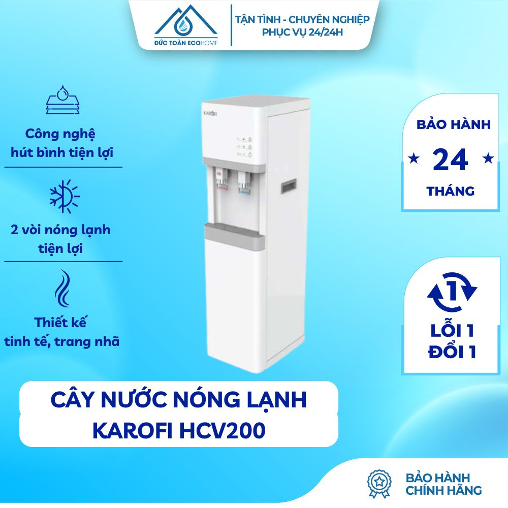 Cây Nóng Lạnh Karofi Hcv200 Công Nghệ Nhiệt Độ Kép 2 Vòi Nóng Lạnh, An Toàn, Tiết Kiệm Điện - Điện Máy Đức Toàn