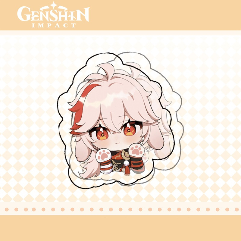 Kẹp giấy Genshin Impact | Kẹp giấy 2 mặt hình trong suốt phiên bản ver chibi siêu Scaramouche Zhongli Diluc Kokomi