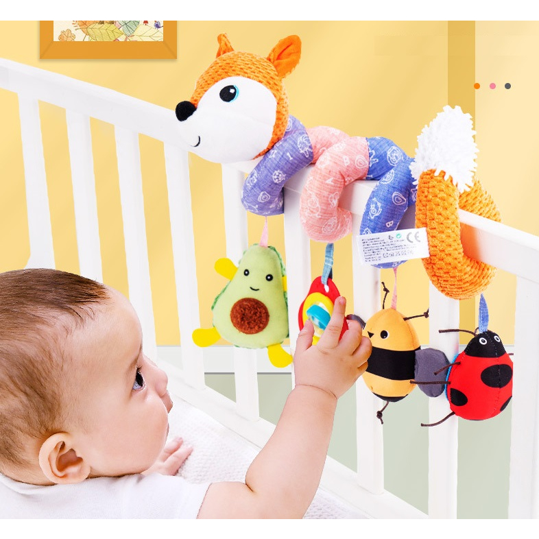 Đồ chơi treo xoắn ốc, đồ chơi treo cũi, đồ chơi treo xe đẩy Sozzy