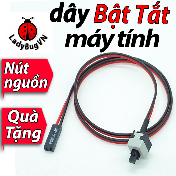 Nút nguồn máy tính pc để bàn thay thế power switch button nút bật tắt máy tính