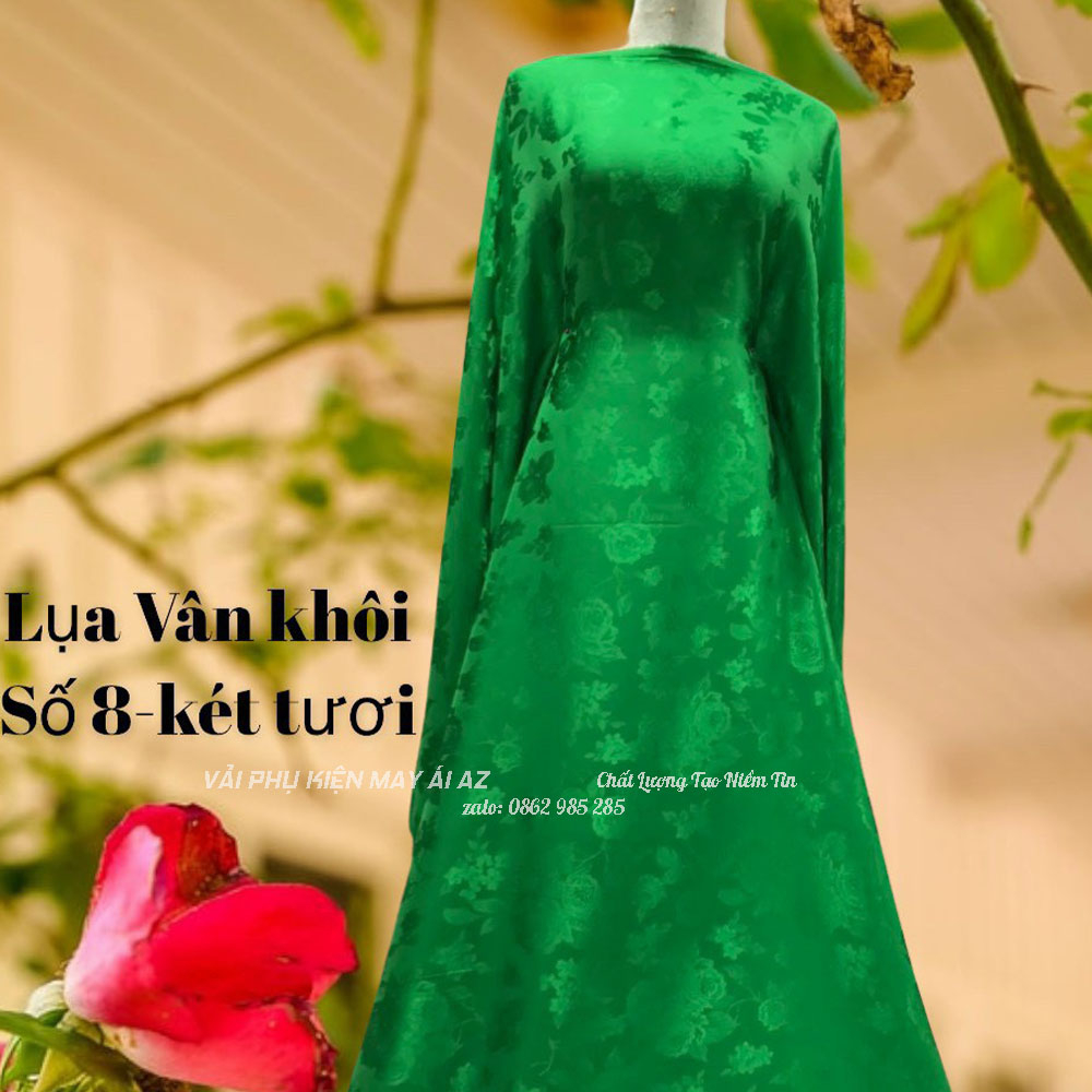 Vải Lụa Vân Hoa Hồng