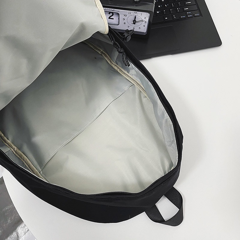 Balo Unisex phong cách Hàn Quốc đơn giản nhiều ngăn full phụ kiện Beliti