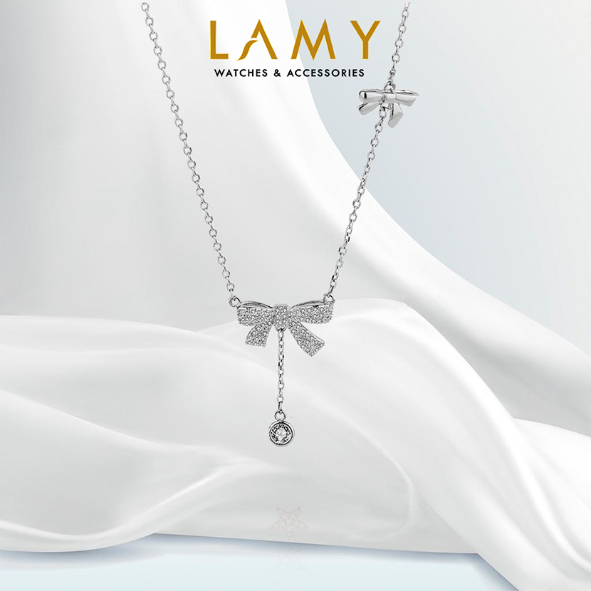 Dây chuyền bạc nữ CDE Butterfly Diamond Necklace Silver CDE6039SV - Dây chuyền nữ cao cấp