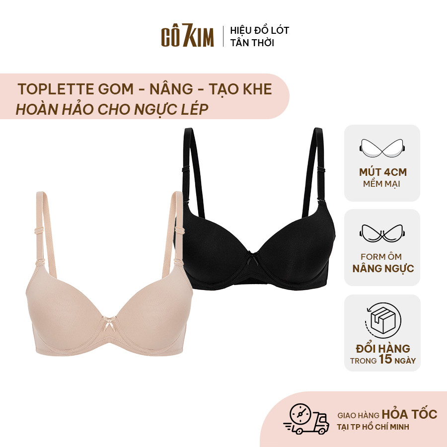 Áo Nâng Ngực Nữ CÔ 7 KIM Có Gọng, Mút Dày 4cm Gom Nâng Tạo Khe Ngực Chất Liệu Thun Trơn Mềm Mại Dễ Phối Đồ- ANB1