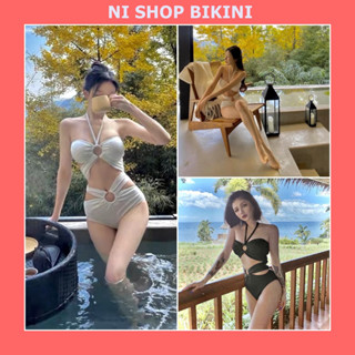 Bikini nữ đẹp rẻ 2 khoen tròn bụng xinh xắn kín đáo R06